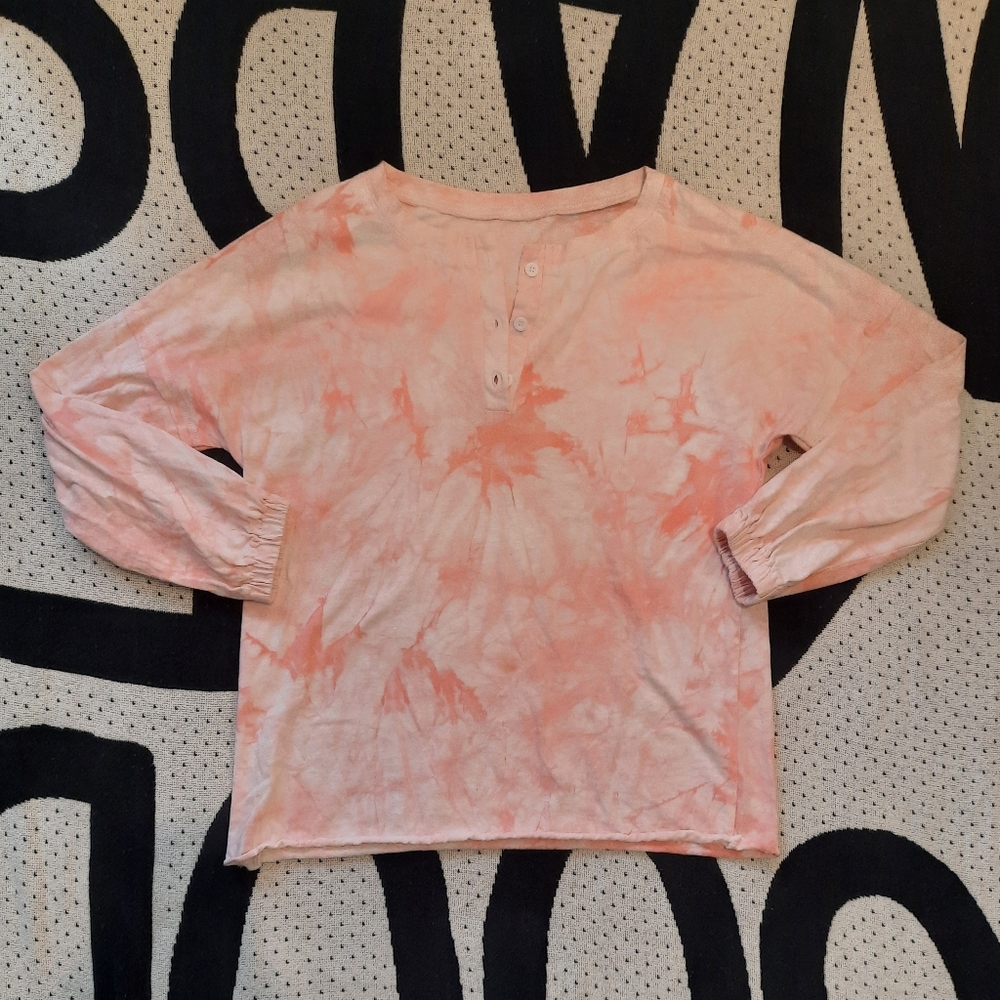Pink tie dye long sleeve